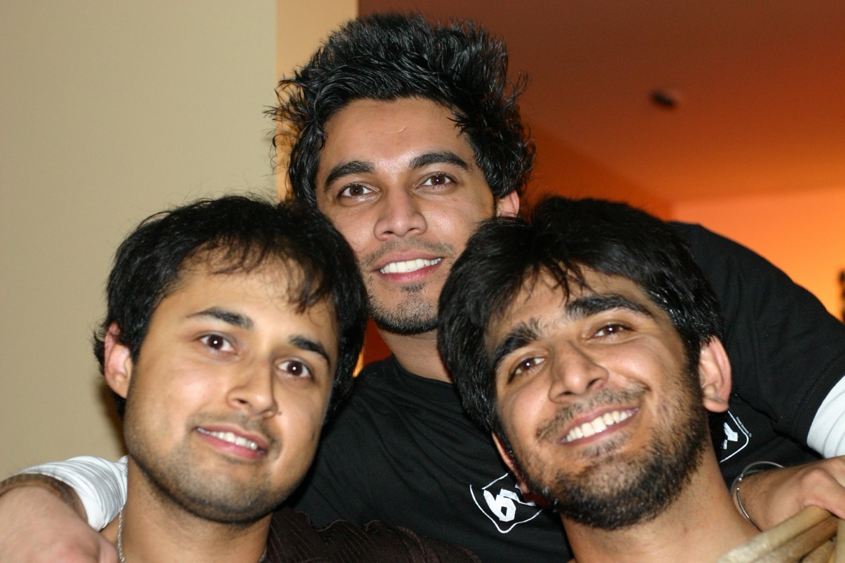 With the band